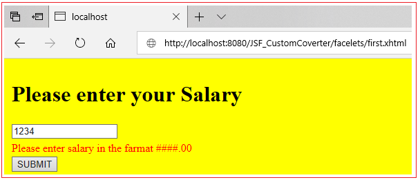 JSF Custom Converter - java4coding