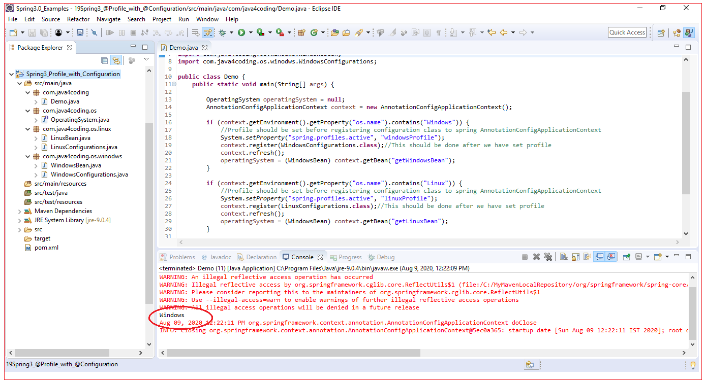 Spring @Profile Annotation - java4coding